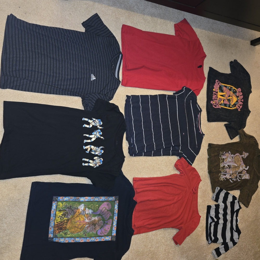 Womens Size Small Tops Lot Of 9, T-shirts Lot